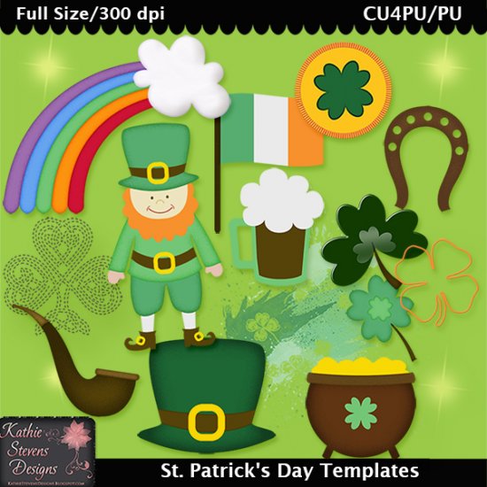 St. Patrick's Day Templates - CU - Click Image to Close