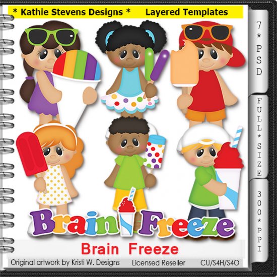 Brain Freeze Layered Templates - CU - Click Image to Close