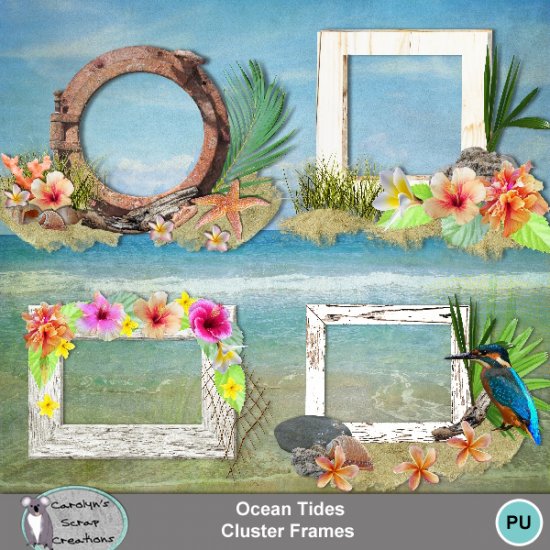 Ocean Tides Cluster Frames - Click Image to Close