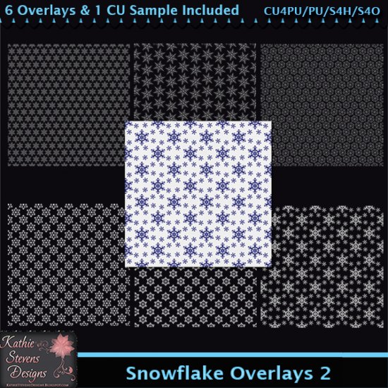 Snowflake Overlays 2 CU - Click Image to Close