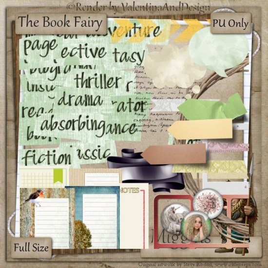 PU Full Size Kit ...The Book Fairy - Click Image to Close