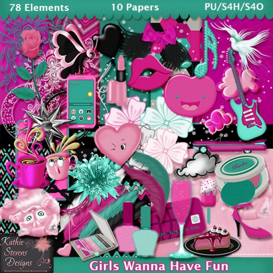 Girls Wanna Have Fun Tagger Size - Click Image to Close