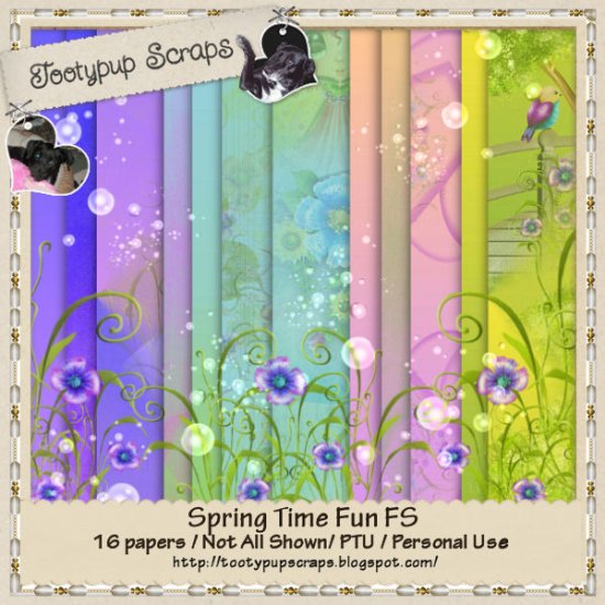 Spring Time Fun Papers FS CU and PU - Click Image to Close
