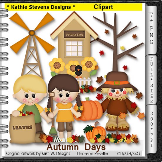 Autumn Days Clipart - CU - Click Image to Close