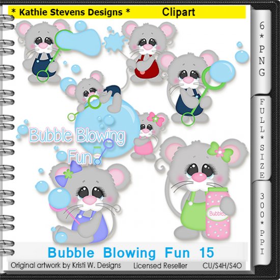 Bubble Blowing Fun 15 Clipart - CU - Click Image to Close