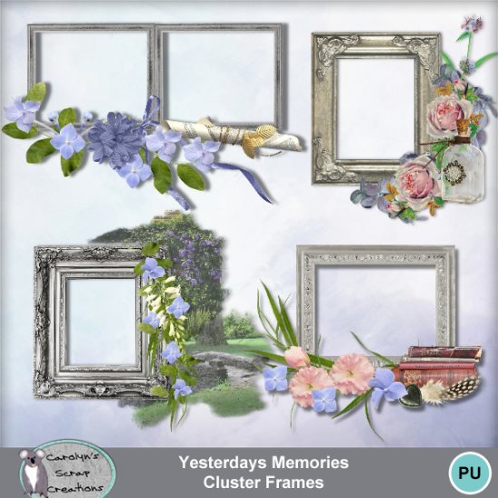Yesterdays Memories Cluster Frames - Click Image to Close