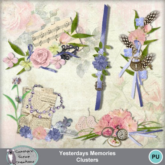 Yesterdays Memories Clusters - Click Image to Close