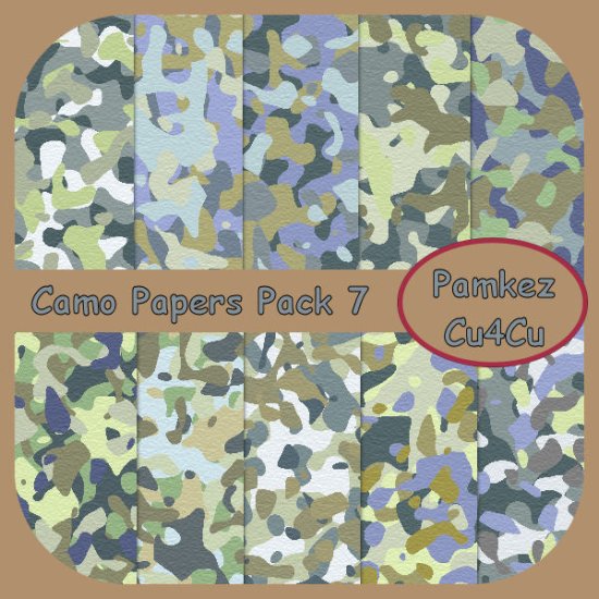 Camo Papers Pack 7 - Click Image to Close