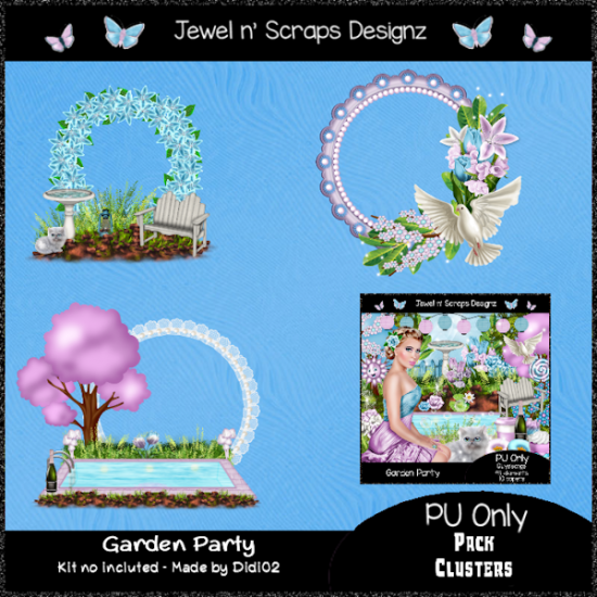 Clusters Frame - Garden Party02 - Click Image to Close