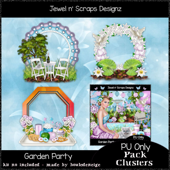 Clusters Frame - Garden Party - Click Image to Close