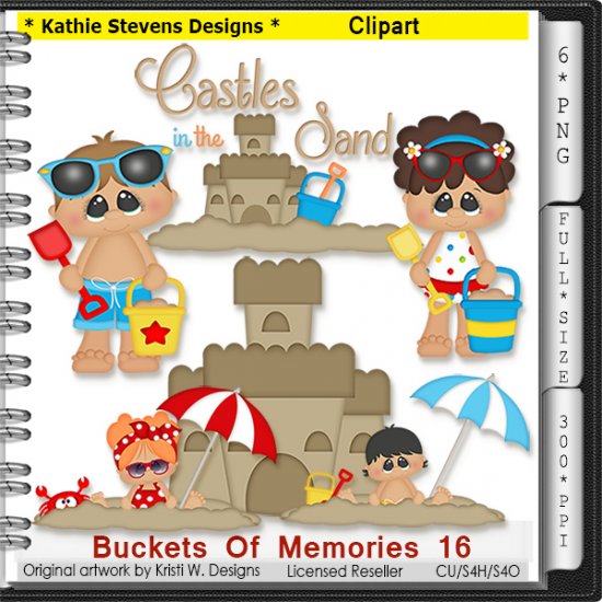 Buckets Of Memories Clipart - CU - Click Image to Close