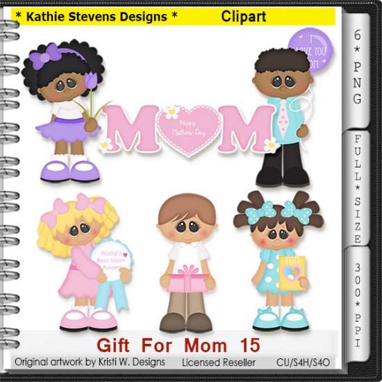 Gift For Mom Clipart - CU - Click Image to Close