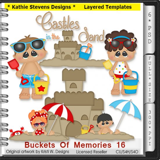 Buckets Of Memories Layered Templates - CU - Click Image to Close