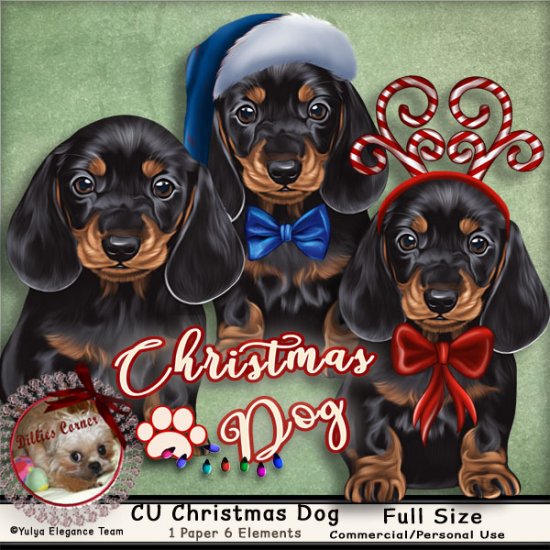 DC_CU Christmas Dog - Click Image to Close