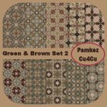 Green & Brown Patterns Set 2