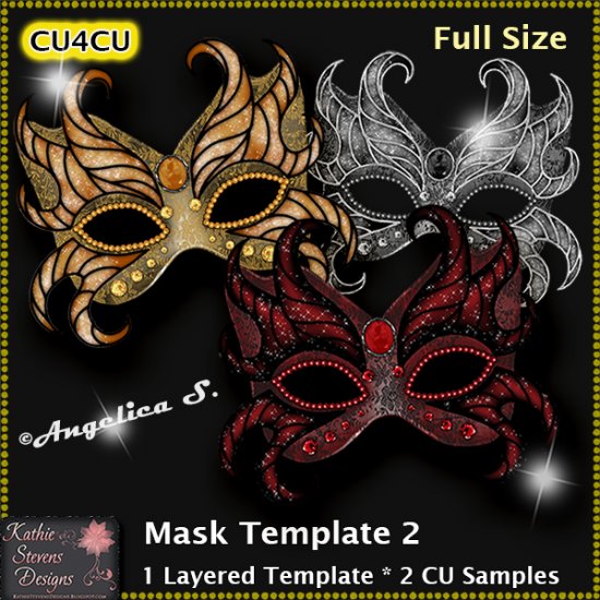 Mask Template 2 - Layered Template CU4CU - Click Image to Close