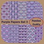Purple Patterned Papers Set 3