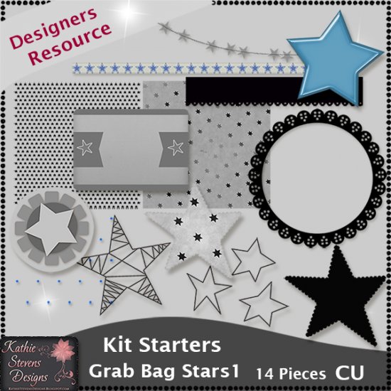 Kit Starters Grab Bag Stars 1 - CU Templates - Click Image to Close