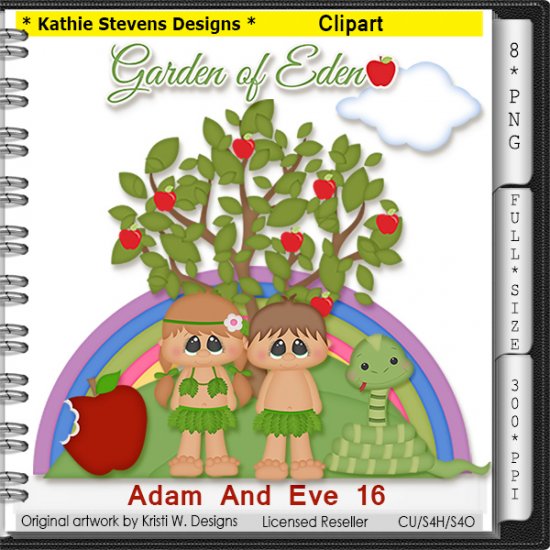 Adam And Eve Clipart - CU - Click Image to Close