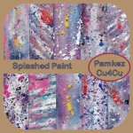 Splashed Paint Papers