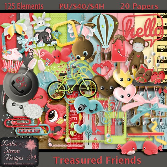 Treasured Friends Kit - Tagger Size - Click Image to Close