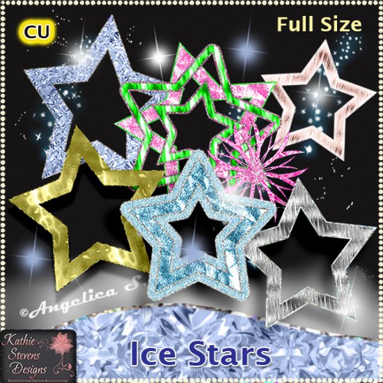Ice Stars - CU - Click Image to Close