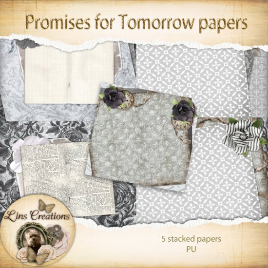 Promises for tomorrow stacked papers - Click Image to Close