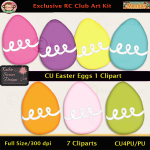 Easter Eggs 1 Clipart - CU