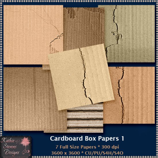 Cardboard Box Papers 1 CU - Click Image to Close