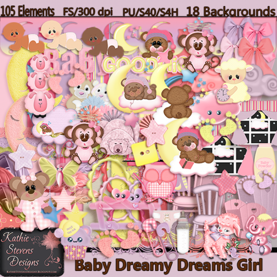 Baby Dreamy Dreams Girl With Bonus - Click Image to Close