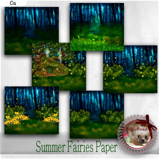 DC_CU Summer Fairies Paper - Click Image to Close