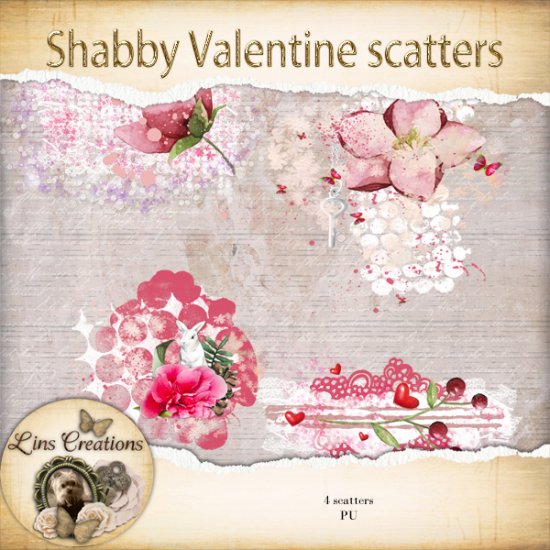 Shabby Valentine scatters - Click Image to Close