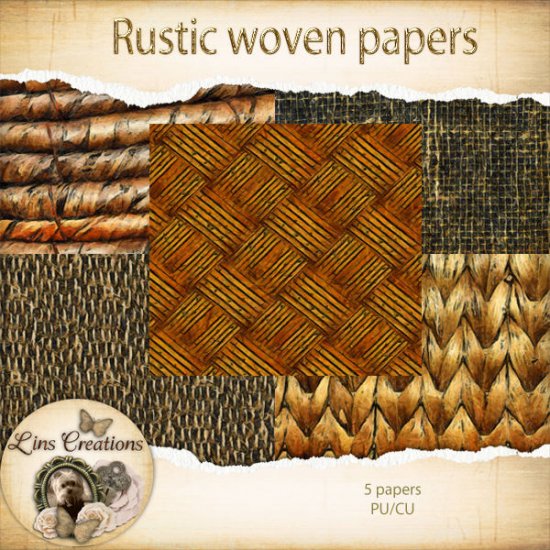Rustic woven papers - Click Image to Close