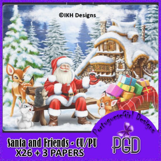 Santa and Friends - Click Image to Close
