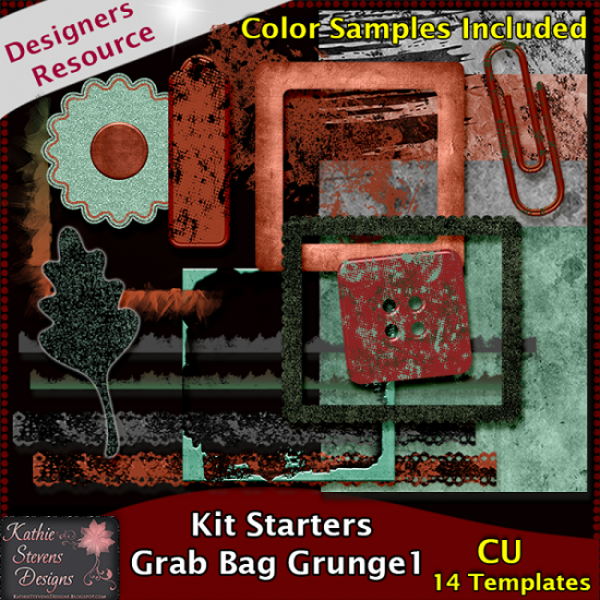 Kit Starters Grab Bag Grunge 1 CU - Click Image to Close