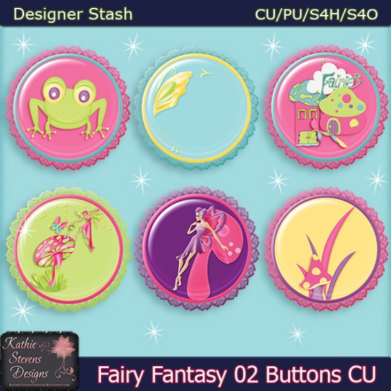 Fairy Fantasy 02 Buttons CU TS - Click Image to Close