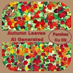 AI Autumn Leaves Patterns