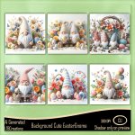 AI - Background Cute Easter Gnome