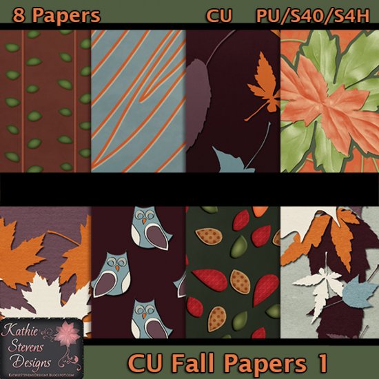 Fall Papers 1 CU - Click Image to Close