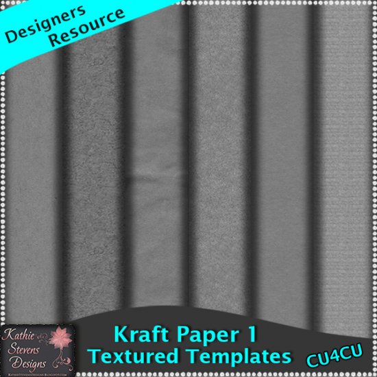 Kraft Paper Templates Set 1 Tagger CU4CU - Click Image to Close