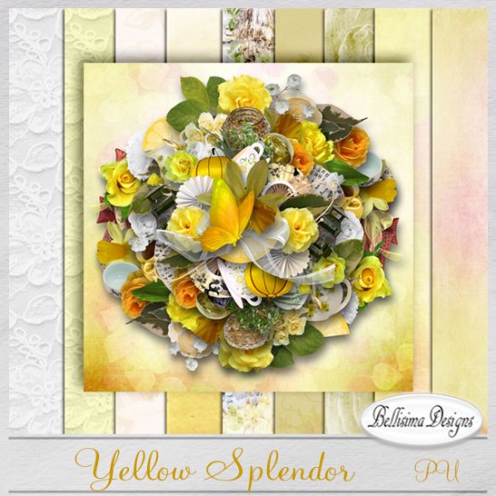 Yellow Splendor ( PU ) By Bellisima Designs - Click Image to Close