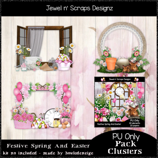 Clusters Frame - Festive Spring And Easter - Click Image to Close