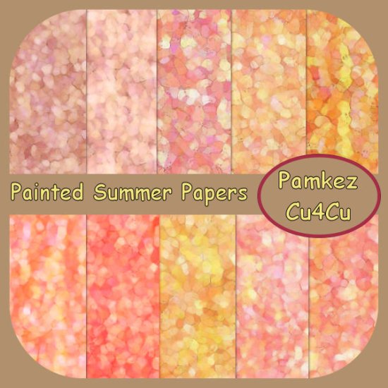 Painted Summer Papers - Click Image to Close