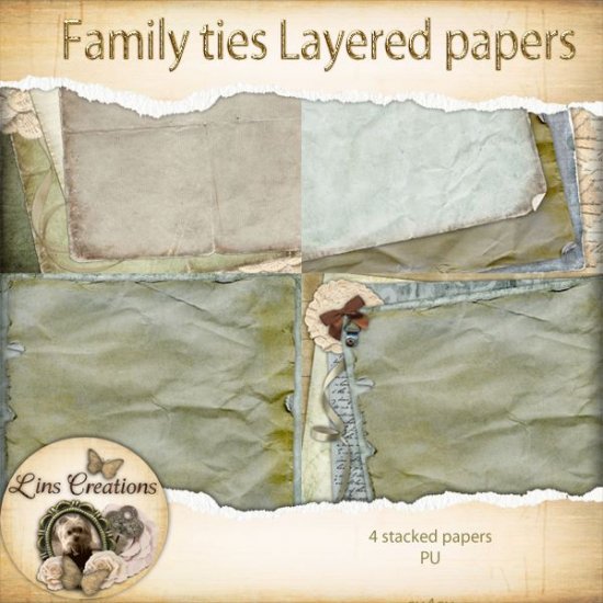 Family ties layered papers - Click Image to Close
