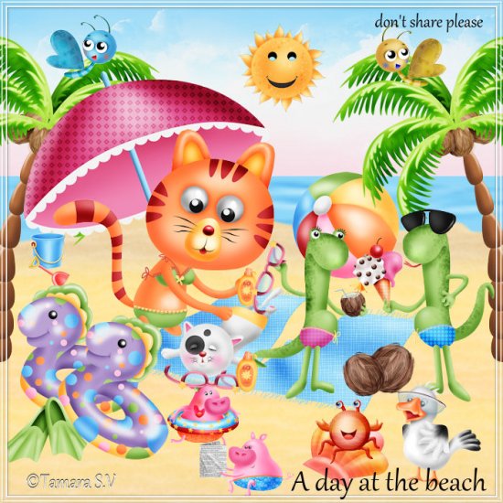A Day At The Beach - Click Image to Close