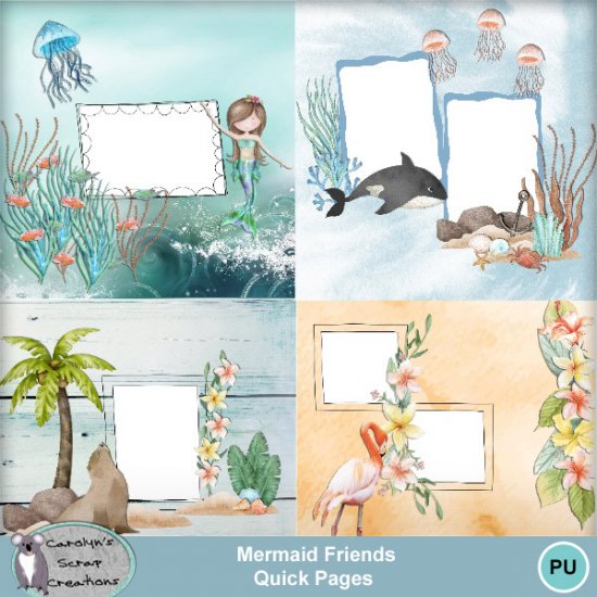 Mermaid Friends Quick Pages - Click Image to Close