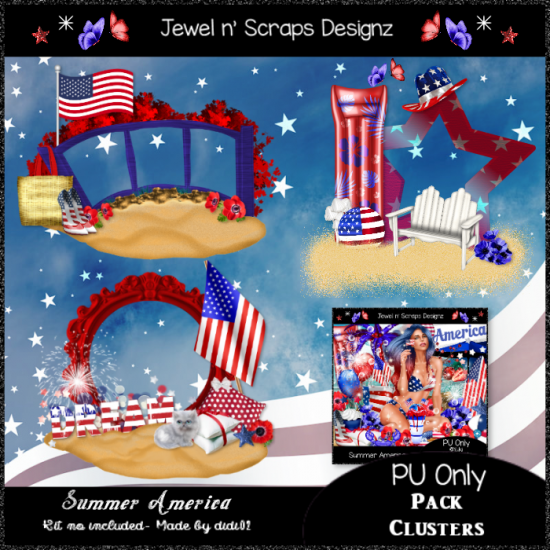 Clusters Frame - Summer America - Click Image to Close