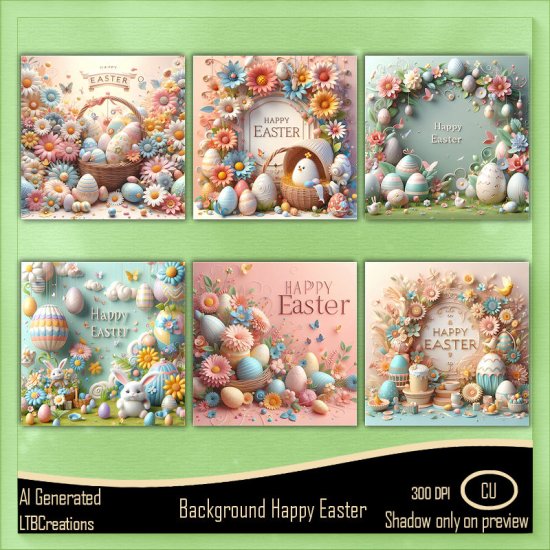 AI - Background Happy Easter - Click Image to Close