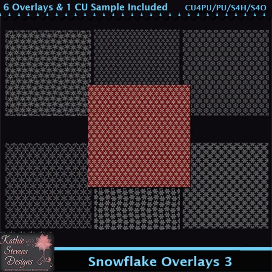 Snowflake Overlays 3 CU - Click Image to Close