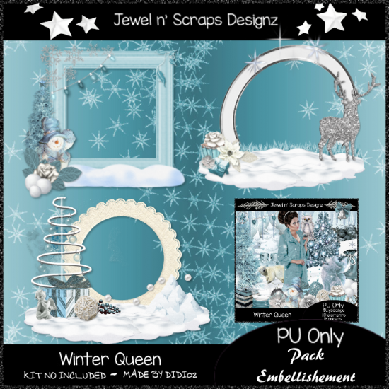 Clusters Frame - Winter Queen - Click Image to Close